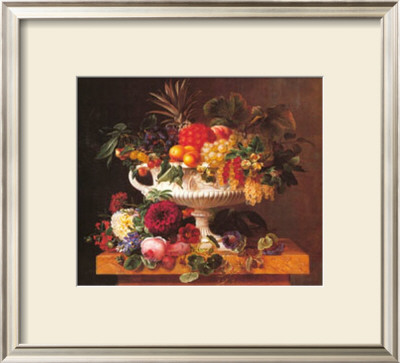 Grecian Urn With Fruit by Johan Laurentz Jensen Pricing Limited Edition Print image