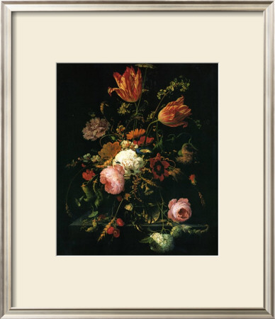 Flower In A Crystal Vase by Abraham Mignon Pricing Limited Edition Print image