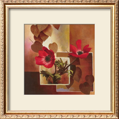 Red Tulip Collage by T. C. Chiu Pricing Limited Edition Print image
