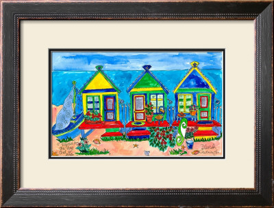 Seaside Row Houses by Deborah Cavenaugh Pricing Limited Edition Print image