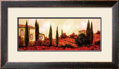 Tre Casa Tra L Papaveri by Guido Borelli Pricing Limited Edition Print image