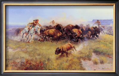Buffalo Hunt by Charles Marion Russell Pricing Limited Edition Print image