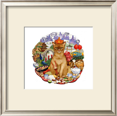 Chinese Cat by Gale Pitt Pricing Limited Edition Print image