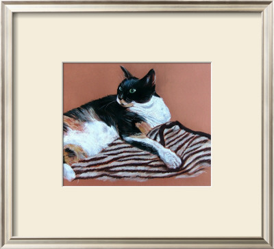 Tortie On Tiger Rug by Mary Stubberfield Pricing Limited Edition Print image