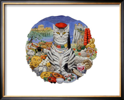 Greek Cat by Gale Pitt Pricing Limited Edition Print image