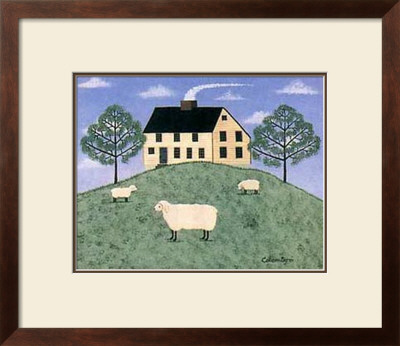 Sheep On The Hillside by Colleen Sgroi Pricing Limited Edition Print image