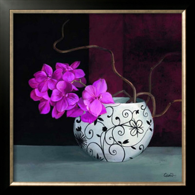 Jarrones Con Flores Malva Ii by Cano Pricing Limited Edition Print image