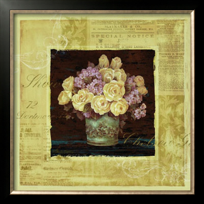 Vintage Rose, Yellow by Pamela Gladding Pricing Limited Edition Print image