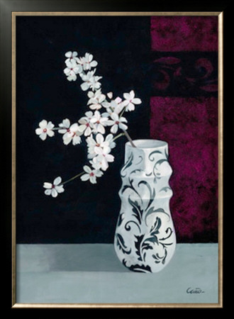 Jarrones Con Flores Blancas Ii by Cano Pricing Limited Edition Print image