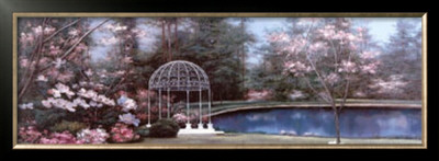 Lakeside Gazebo Panel by Diane Romanello Pricing Limited Edition Print image