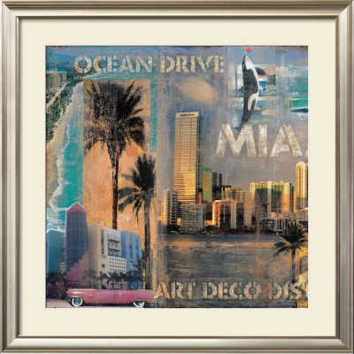 Ocean Drive, Miami I by John Clarke Pricing Limited Edition Print image