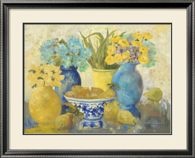 Still Life With Roses And Pears by Lorrie Lane Pricing Limited Edition Print image