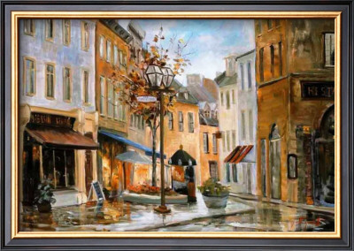 Couillard Street, Quebec by Ginette Racette Pricing Limited Edition Print image