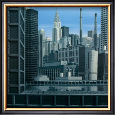 Blue Chrysler Composition by Eric Peyret Pricing Limited Edition Print image