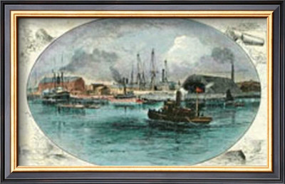 Washington D.C., Navy Yard From Potomac by George Goodwin Kilburne Pricing Limited Edition Print image