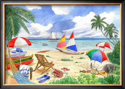 Caribbean Beach by Gale Pitt Pricing Limited Edition Print image