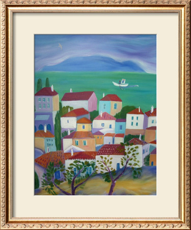 Greek Houses by Mary Stubberfield Pricing Limited Edition Print image