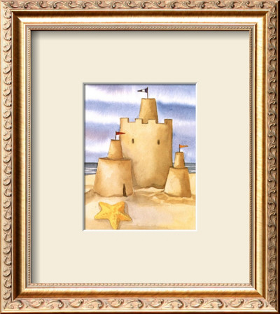 Sand Castle And Starfish by Melissa Babcock Saylor Pricing Limited Edition Print image