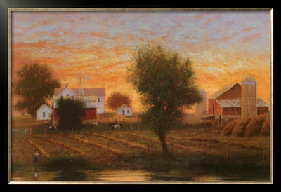 Midwest Farm Pond by Raymond Knaub Pricing Limited Edition Print image