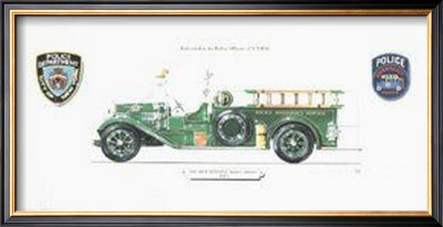1930 Mack Emergency Truck by Graham Wilmott Pricing Limited Edition Print image