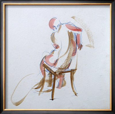 Man On Chair by Jerry Brody Pricing Limited Edition Print image