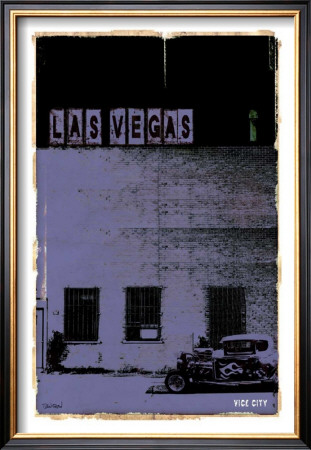 Las Vegas, Vice City In Purple by Pascal Normand Pricing Limited Edition Print image