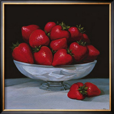 Strawberry Bowl by Simon Steele Pricing Limited Edition Print image