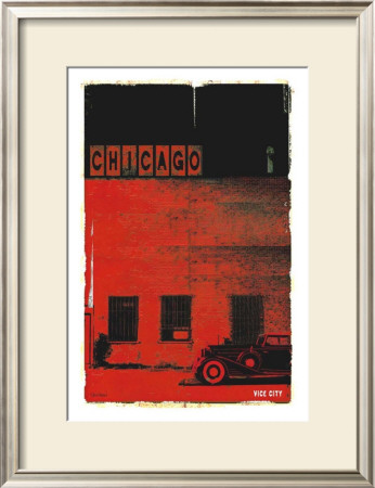 Chicago, Vice City In Red by Pascal Normand Pricing Limited Edition Print image