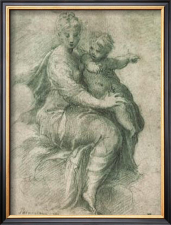 Madonna And Child On The Clouds by Parmigianino Pricing Limited Edition Print image