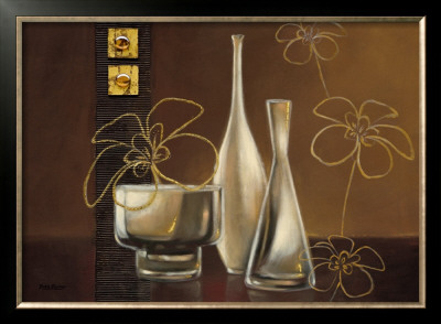 Golden Flowers by Yves Blanc Pricing Limited Edition Print image