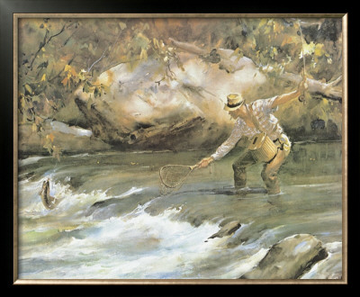 Trout Stream by James M. Sessions Pricing Limited Edition Print image