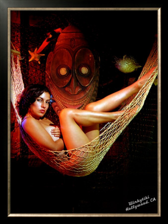 Pin-Up Girl: Carina Winkytiki by Octavio Arizala Pricing Limited Edition Print image