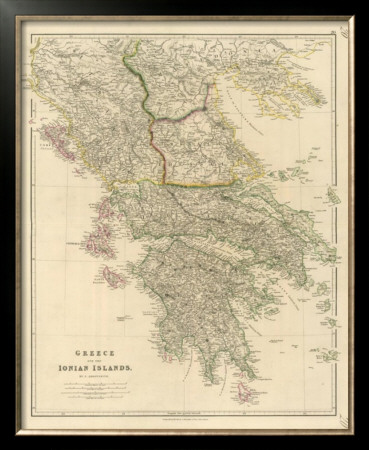 Greece, Ionian Islands, C.1832 by John Arrowsmith Pricing Limited Edition Print image