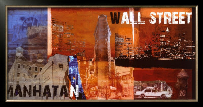 Manhattan, Wall Street by Nelson Figueredo Pricing Limited Edition Print image