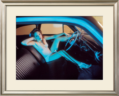 Pin-Up Girl: Blue Dream Street Rod by David Perry Pricing Limited Edition Print image