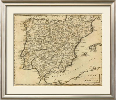 Spain, Portugal, C.1812 by Aaron Arrowsmith Pricing Limited Edition Print image