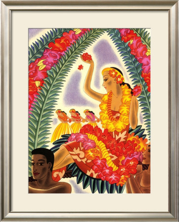 Hula And Lei by Frank Mcintosh Pricing Limited Edition Print image