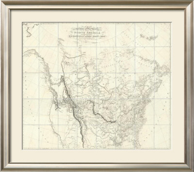New Discoveries In The Interior Parts Of North America, C.1814 by Aaron Arrowsmith Pricing Limited Edition Print image