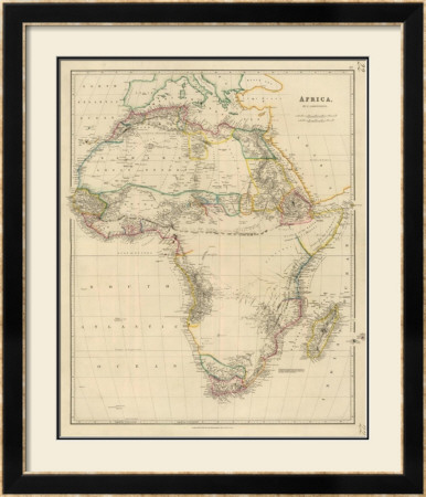 Africa, C.1834 by John Arrowsmith Pricing Limited Edition Print image