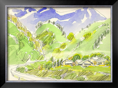 The Countryside Road Covered In Green by Kenji Fujimura Pricing Limited Edition Print image