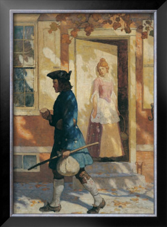 Franklin's Arrival by Newell Convers Wyeth Pricing Limited Edition Print image