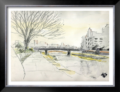 City Of Kyoto Covered In Snow, Kamogawa by Kenji Fujimura Pricing Limited Edition Print image