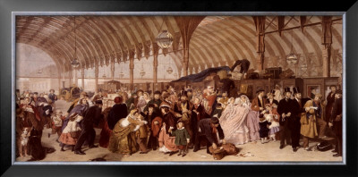 The Railway Station by William Powell Frith Pricing Limited Edition Print image