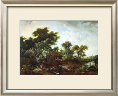 The Water Mill by Meindert Hobbema Pricing Limited Edition Print image