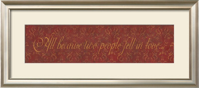 All Because Two People Fell In Love by Stephanie Marrott Pricing Limited Edition Print image