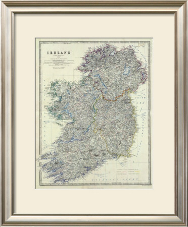 Ireland, C.1861 by Alexander Keith Johnston Pricing Limited Edition Print image
