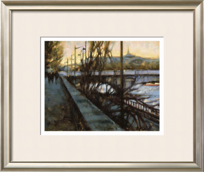 Along The Seine, Paris by Desmond O'hagan Pricing Limited Edition Print image