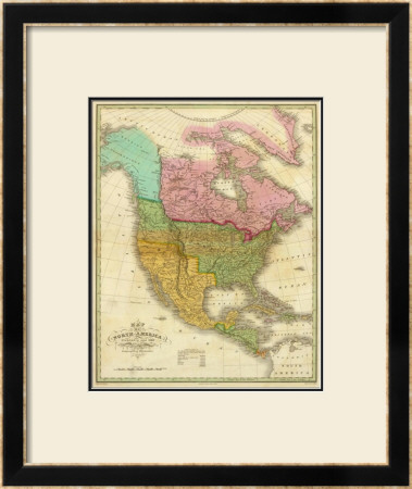 Map Of North America Including All The Recent Geographical Discoveries, C.1826 by Anthony Finley Pricing Limited Edition Print image