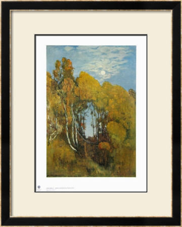 Autumn Forest In The Moon Light by Eugen Bracht Pricing Limited Edition Print image