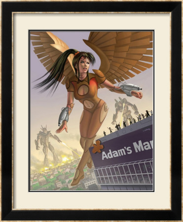 Aiko And The Killer Robots by Alan Gutierrez Pricing Limited Edition Print image